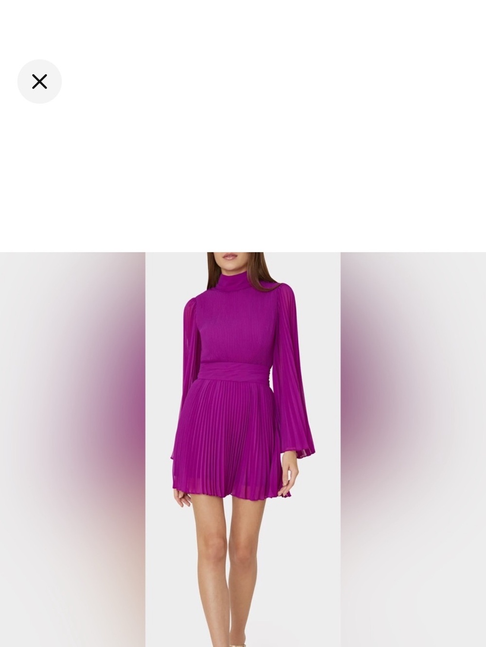 Milly Rosemary Pleated Mini Dress